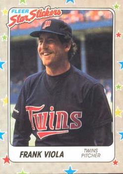 1988 Fleer Sticker Baseball Cards        047      Frank Viola